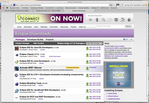 eclipse for mac os x lion